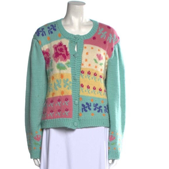 Tach Clothing Merino Wool Printed Sweater Size: L Inessa Wool - Picture 3 of 8